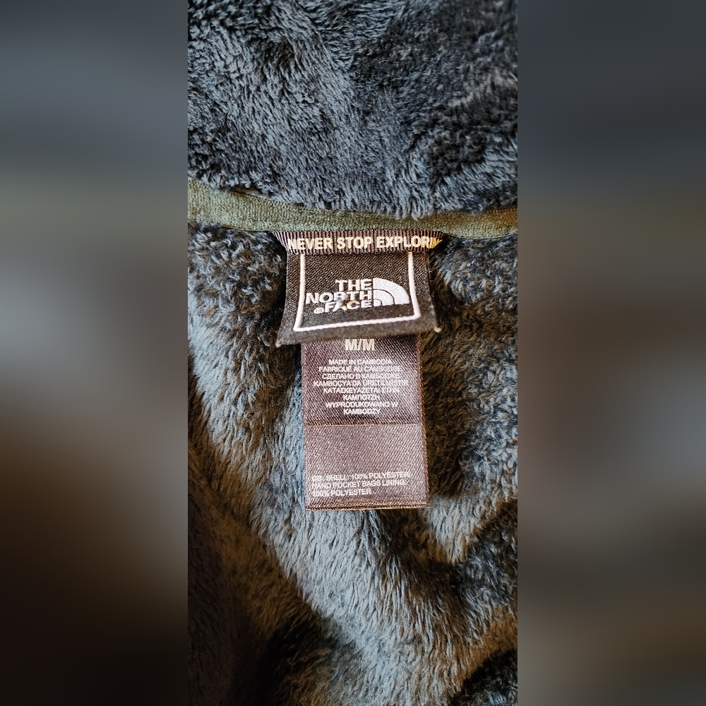North Face green fleece jacket, medium - Picture 6 of 6